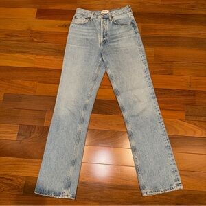 AGOLDE Lana Straight Jeans in Riptide Size 24